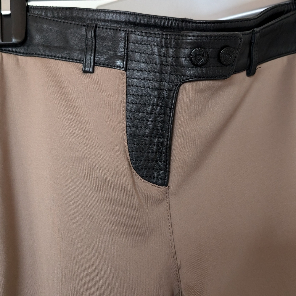 Rudsak Dara Leather & Stretch Polyester Spandex Equestrian Style Leggings